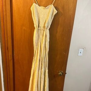 Free People Yellow jumpsuit